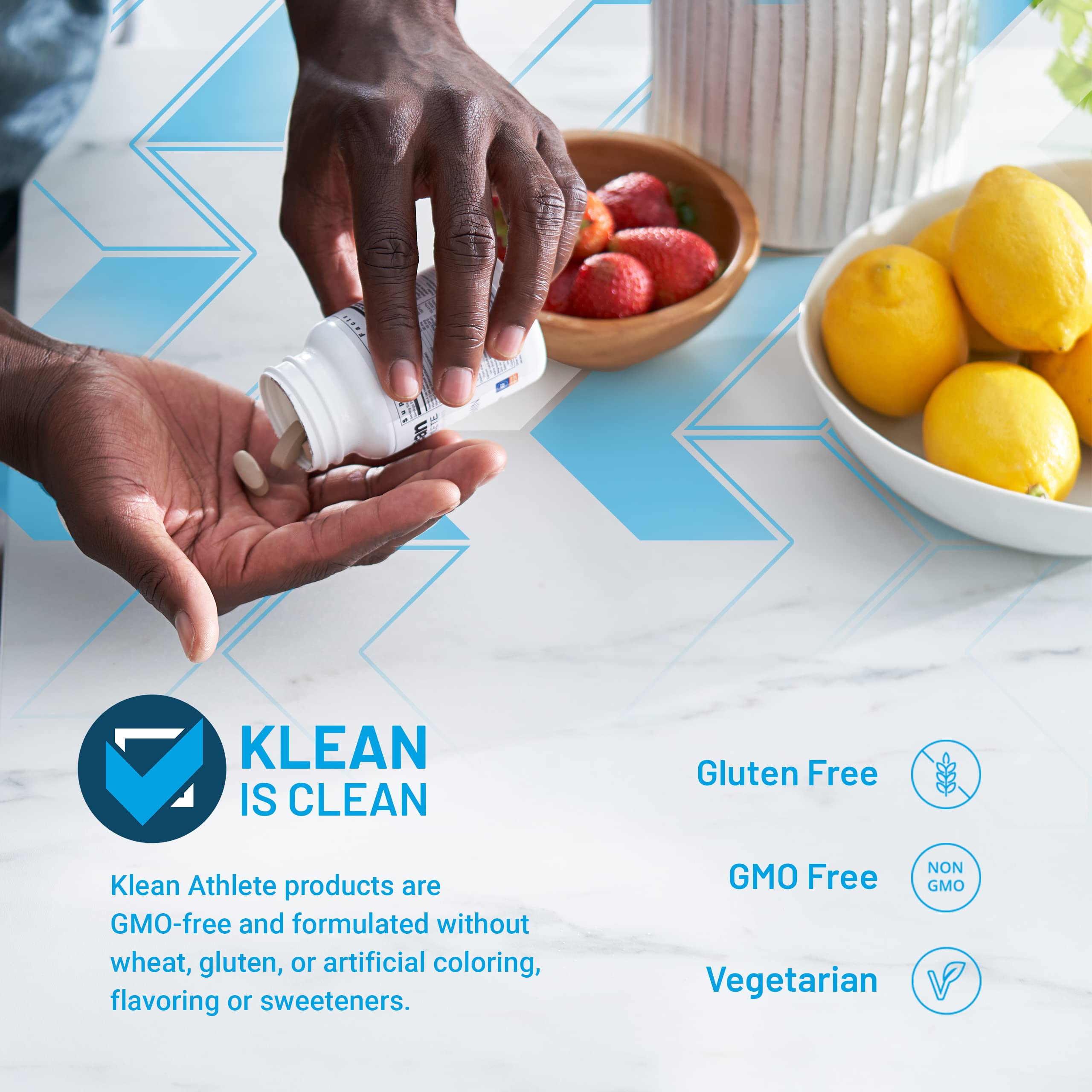 Klean Athlete Klean Multivitamínico, D3 1000 UI: apoyo inmunitario diario.
