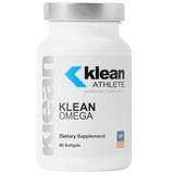 Klean Omega de Klean Athlete, botella de cápsulas, apoyo potencial a la salud cardíaca y articular.