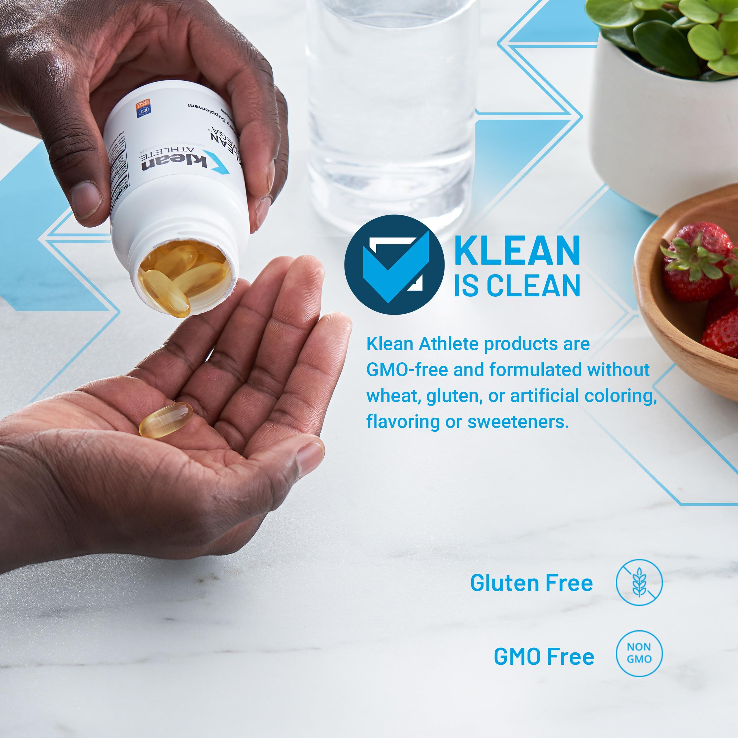 Fuentes de omega-3 utilizadas en Klean DHA: caballa, anchoa, sardina y tilapia.