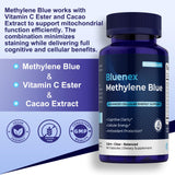Etiqueta Klinovium Azul de Metileno con ingredientes clave para claridad