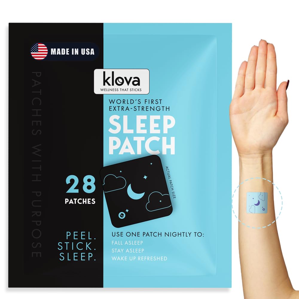 Klova parche de sueño en caja, presentación para un descanso natural.