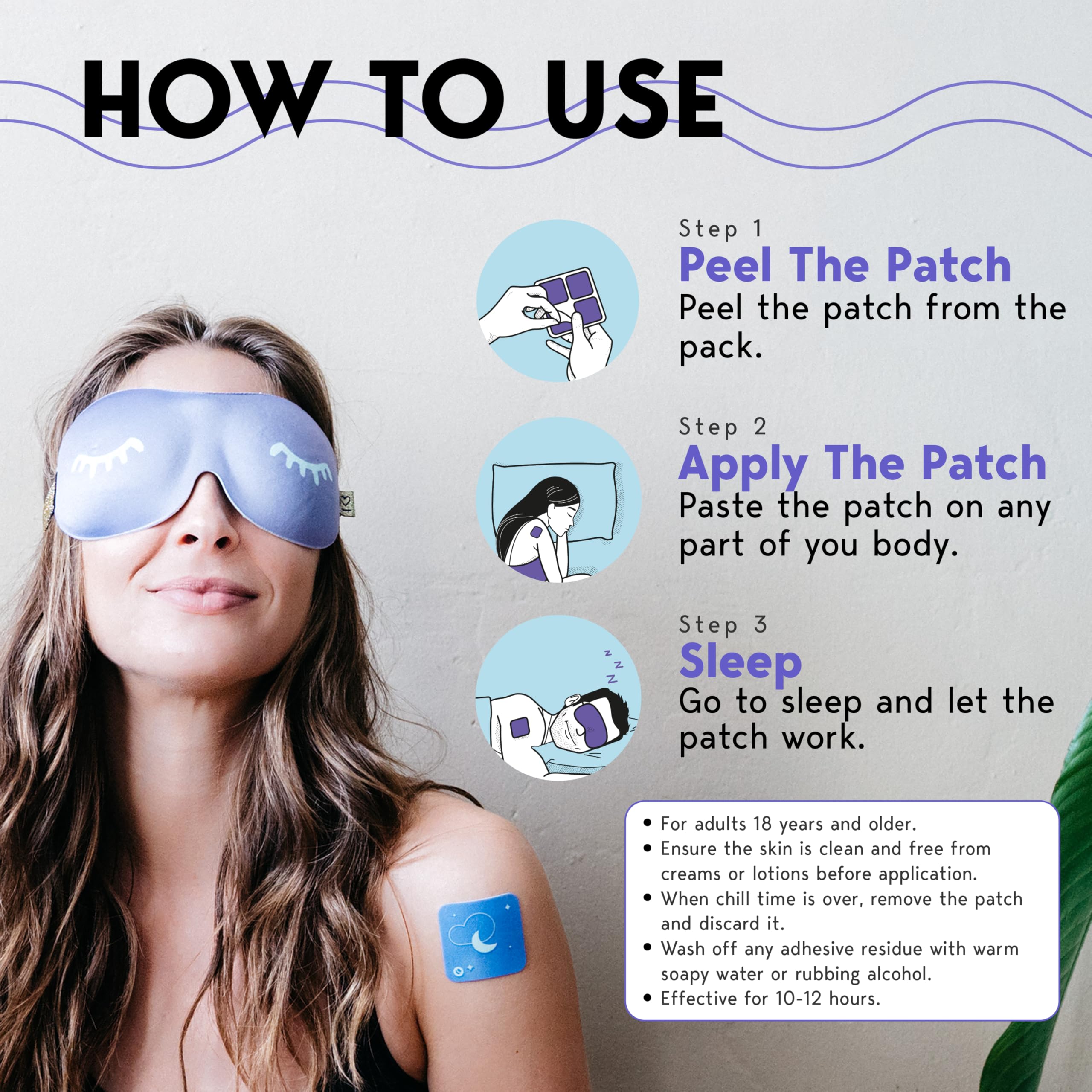 Klova ZSleep Parches ofrecen sueño consistente durante la noche.