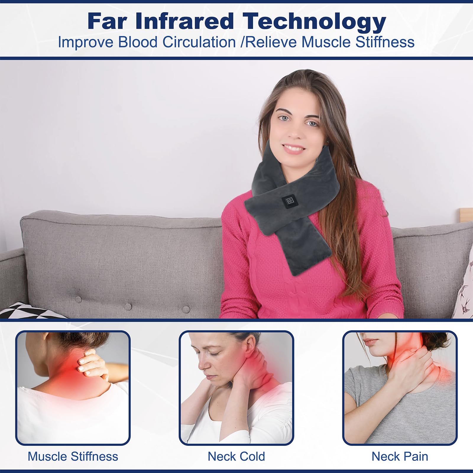 KMANDLU cobertura de calor amplia para cuello y espalda.