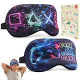 knIykmr antifaz dormir dos piezas diseño divertido para niños, favorece descanso tranquilo