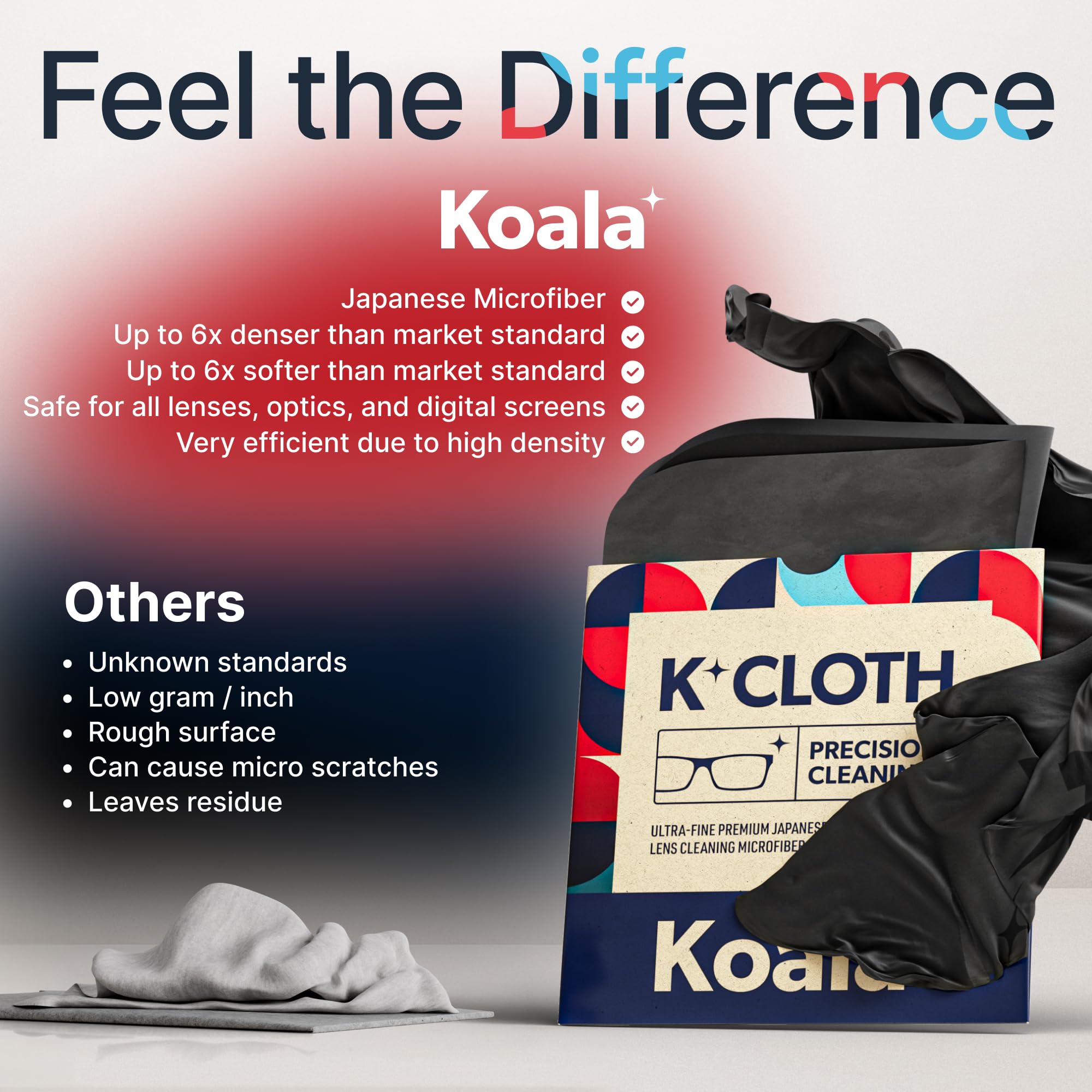 Koala paño limpiador para realidad aumentada y virtual: visores claros para experiencias inmersivas.