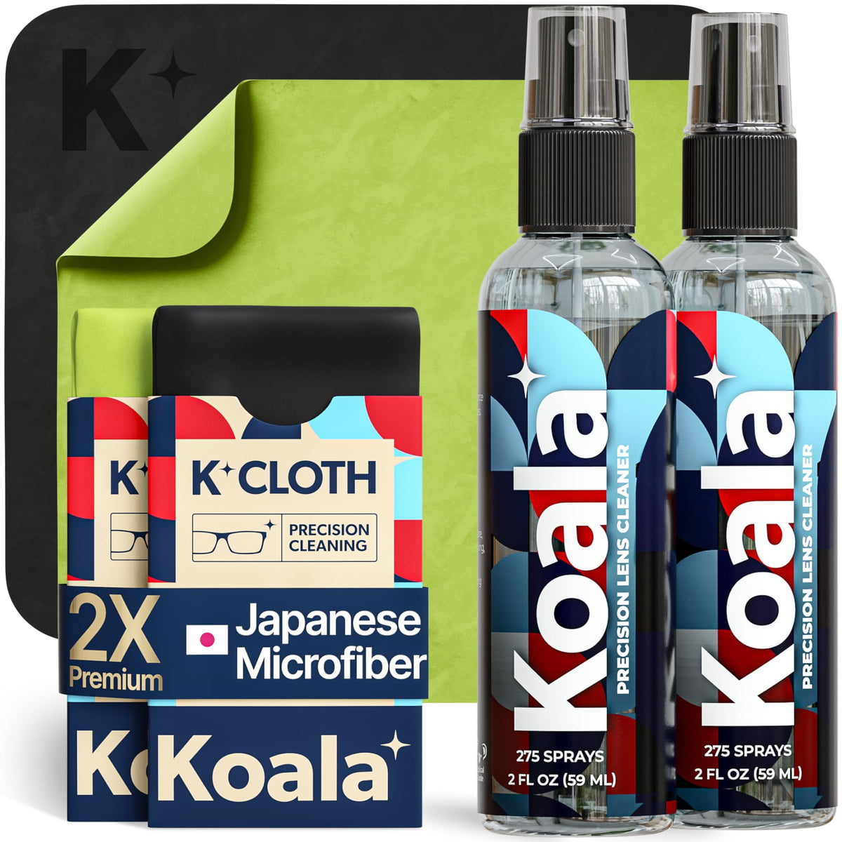 Koala Lentes – botella limpiadora para claridad sin rayaduras