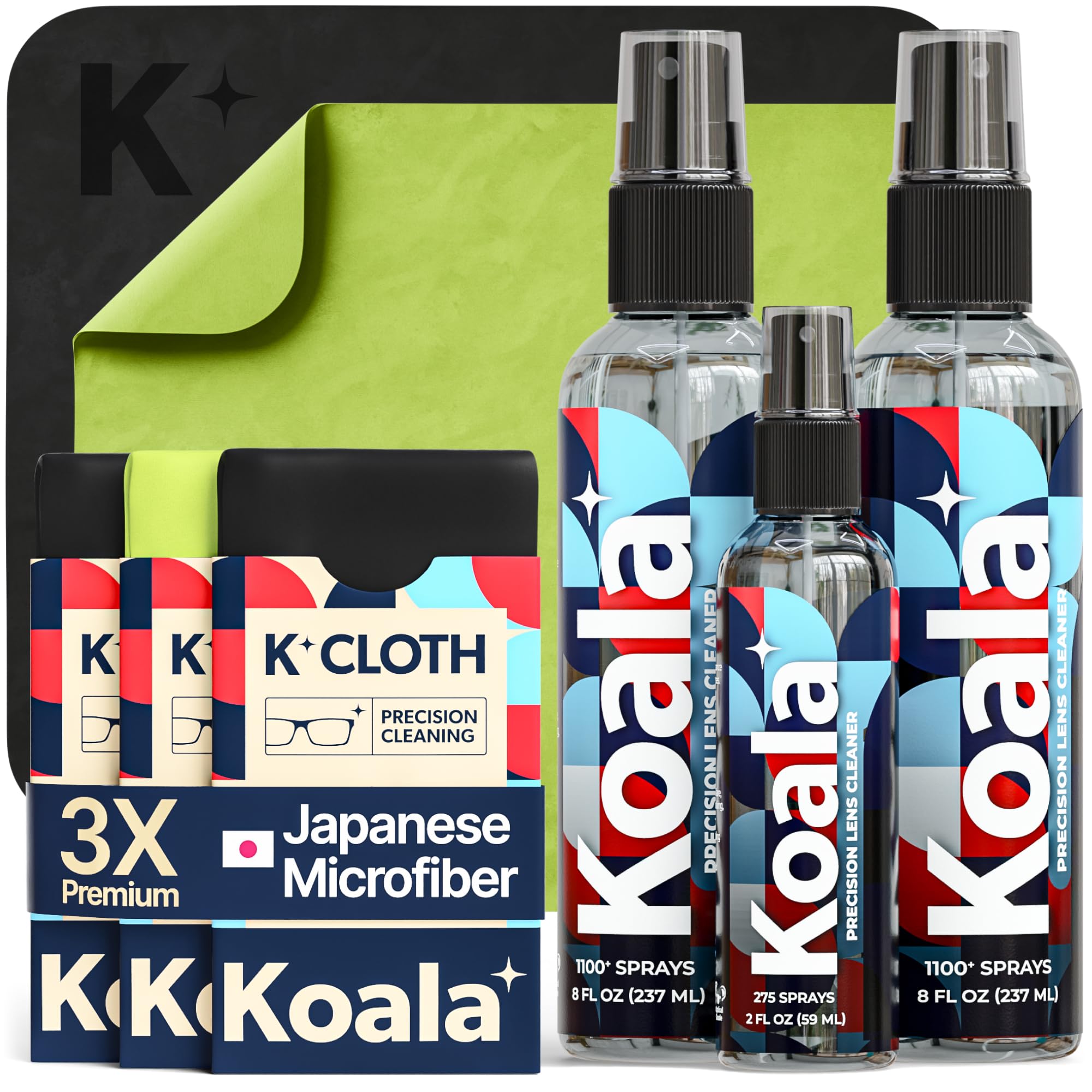 Koala Lifestyle kit limpiador de lentes 8 onzas para gafas.