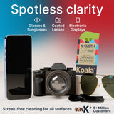 Koala Lifestyle paño de limpieza para lentes de cámara con microfibra suave