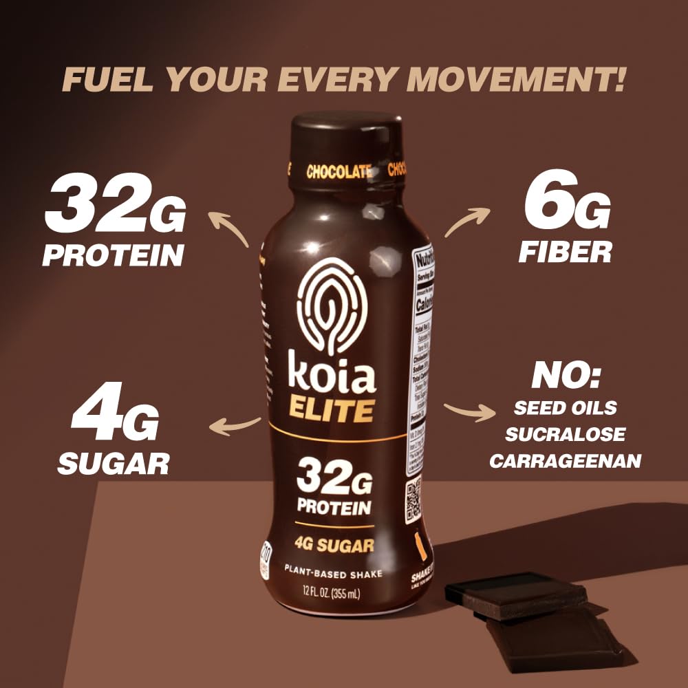 Koia Elite ingredientes con aceite de aguacate y sin aceites de semillas
