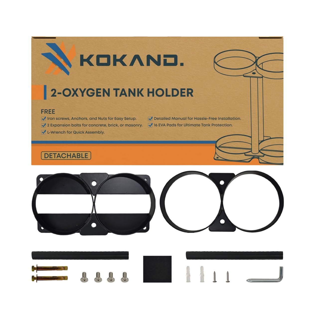 Kokand almacenamiento compacto de oxígeno, solución móvil para casa y viaje.