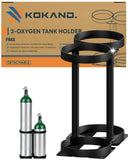 Kokand porta-tanques oxígeno desmontable para dos cilindros, almacenamiento seguro y rápido.