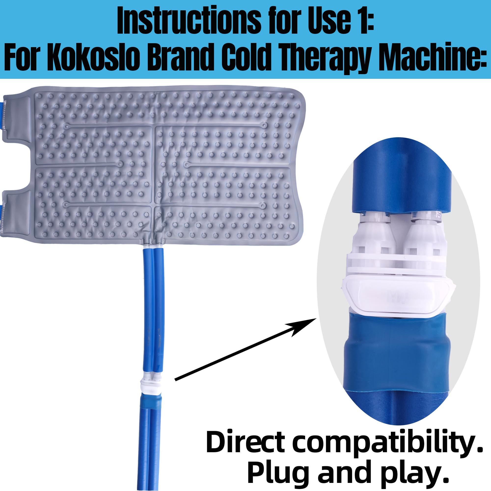 Kokoslo XL Replacement Pad cobertura 360 para cadera, enfriamiento amplio y estable
