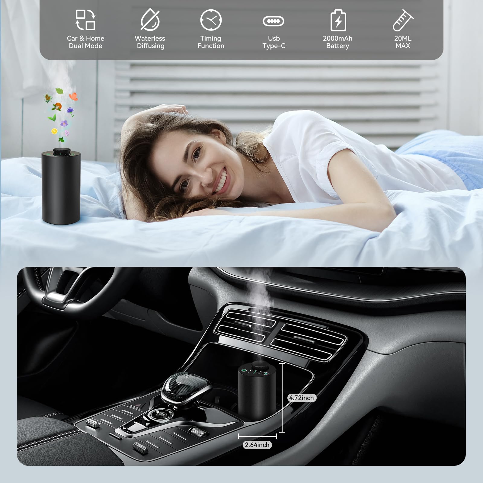 KONCHILE: control táctil y temporizador para una experiencia personalizada.