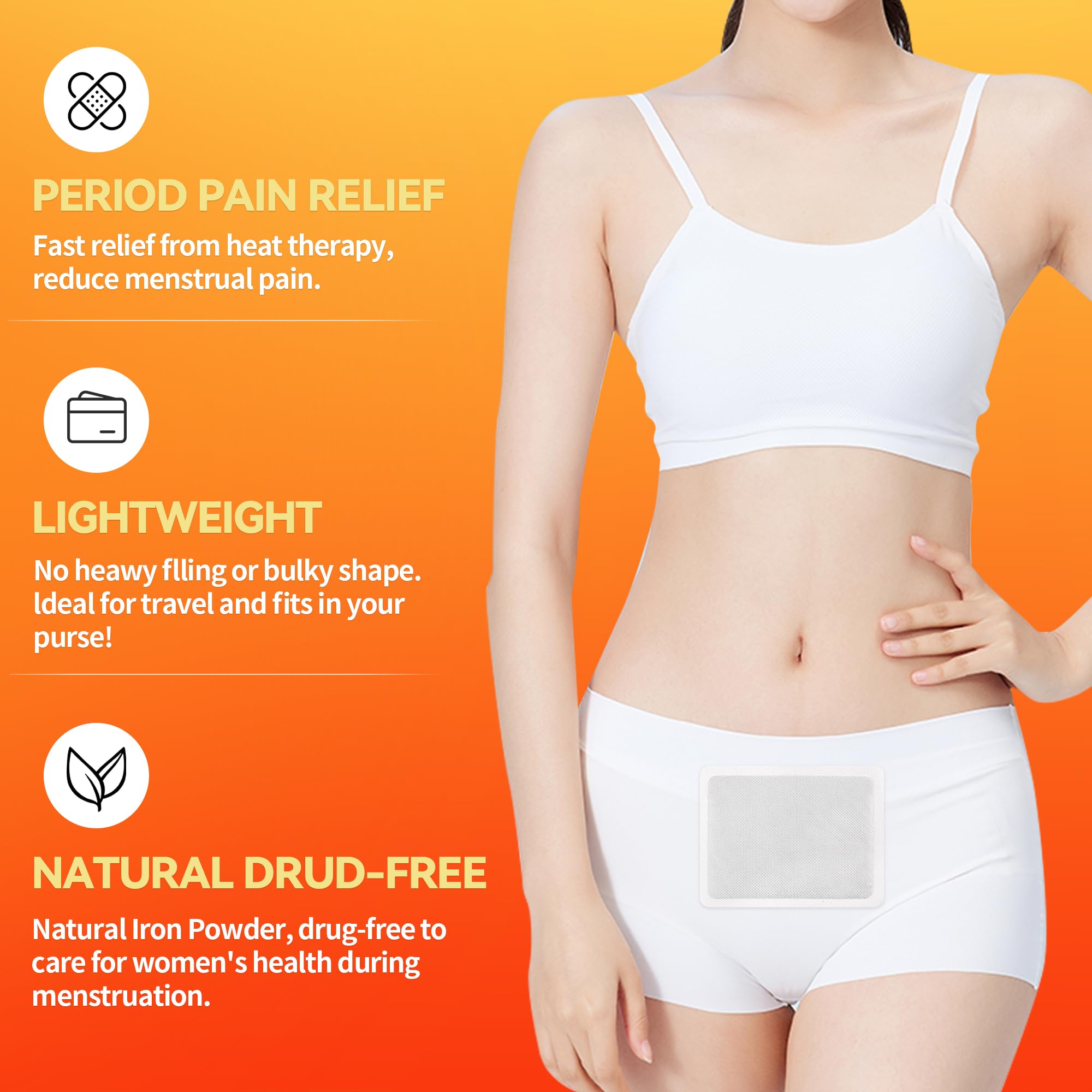 KONGDY parche de calor ultrafino y discreto bajo la ropa.