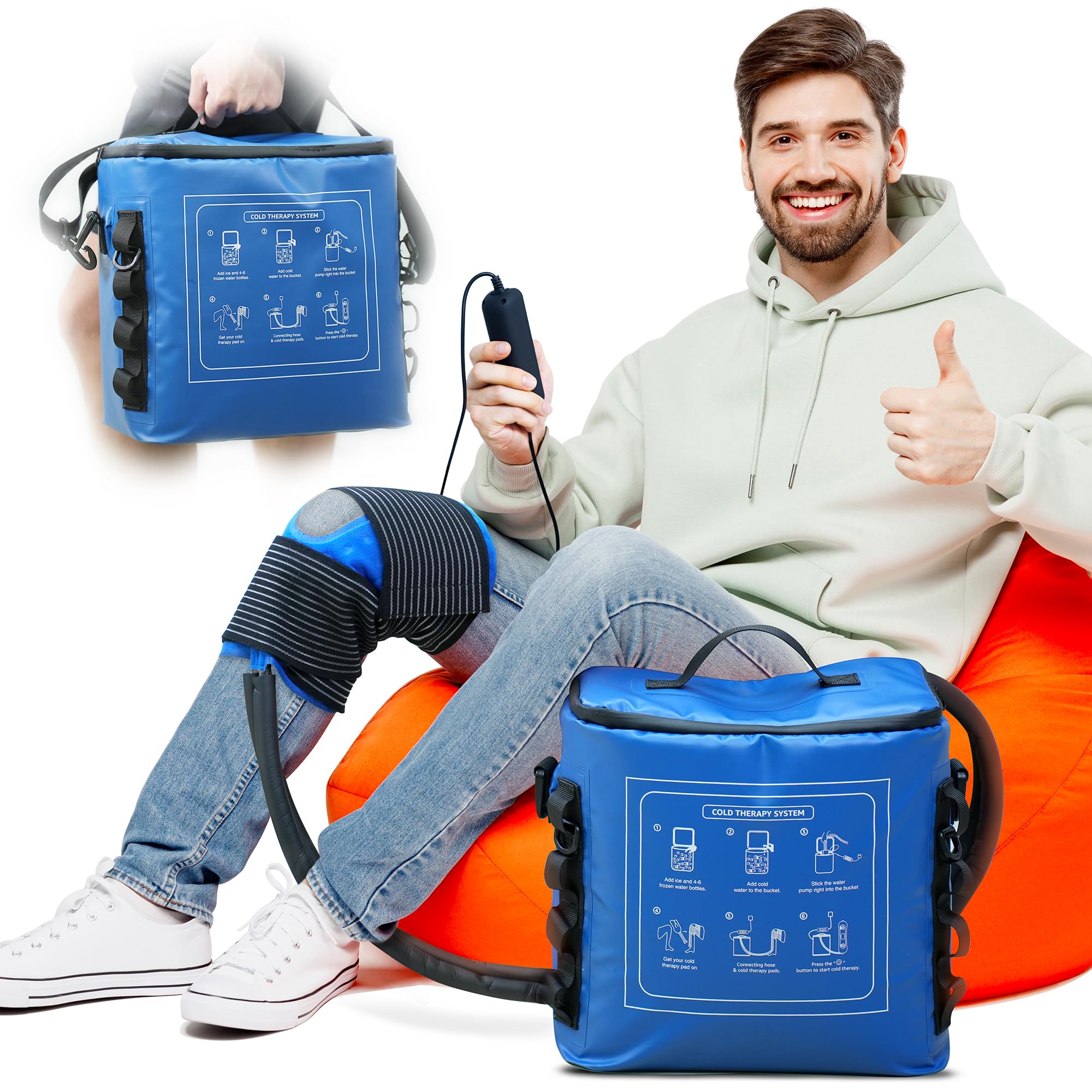 Kongzee máquina de hielo para rodilla con enfriamiento focal