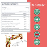 KoNefancy TUDCA, ingredientes herbales como alcachofa y cardo mariano.