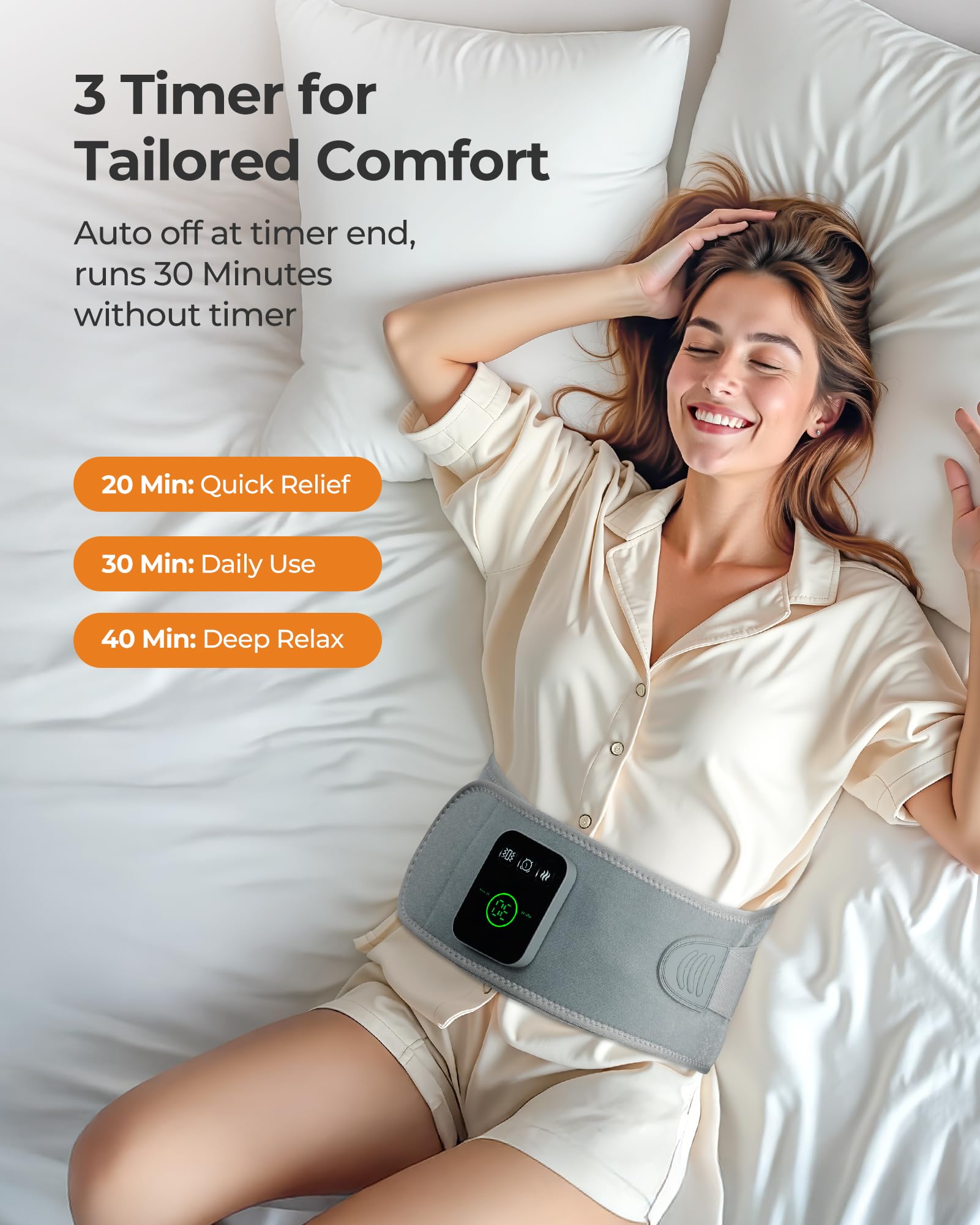 Koonie correas extendidas para ajuste comodo hasta 57 pulgadas.