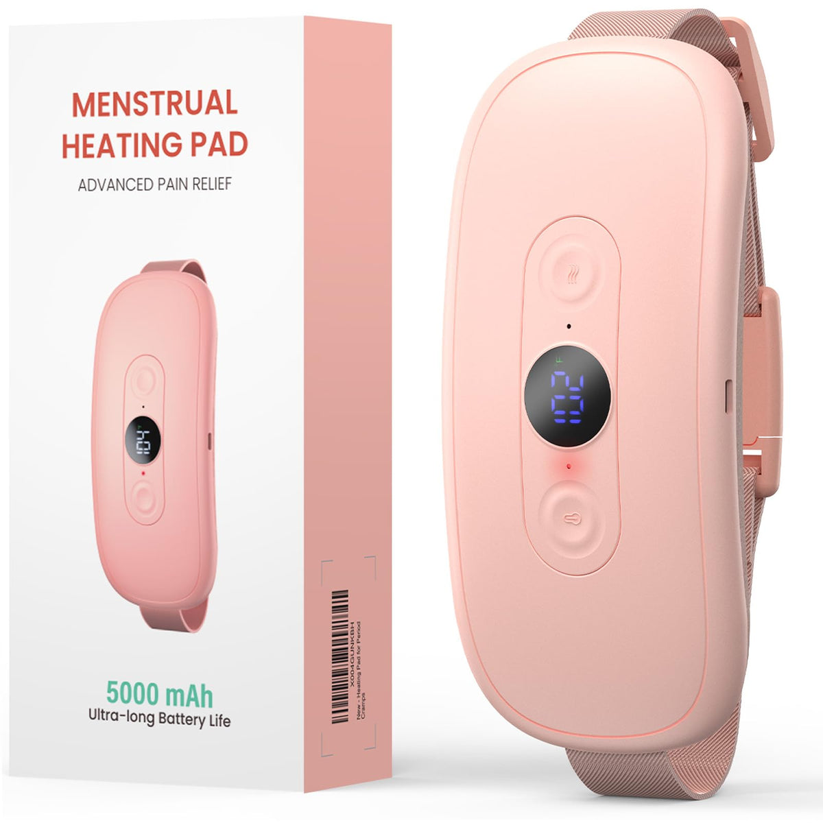 Koonie calentador para periodos con batería de 5000mAh para uso prolongado.