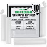 Kopperko tubo con tapa deslizante 116mm, lote diez, almacenamiento discreto para viaje.