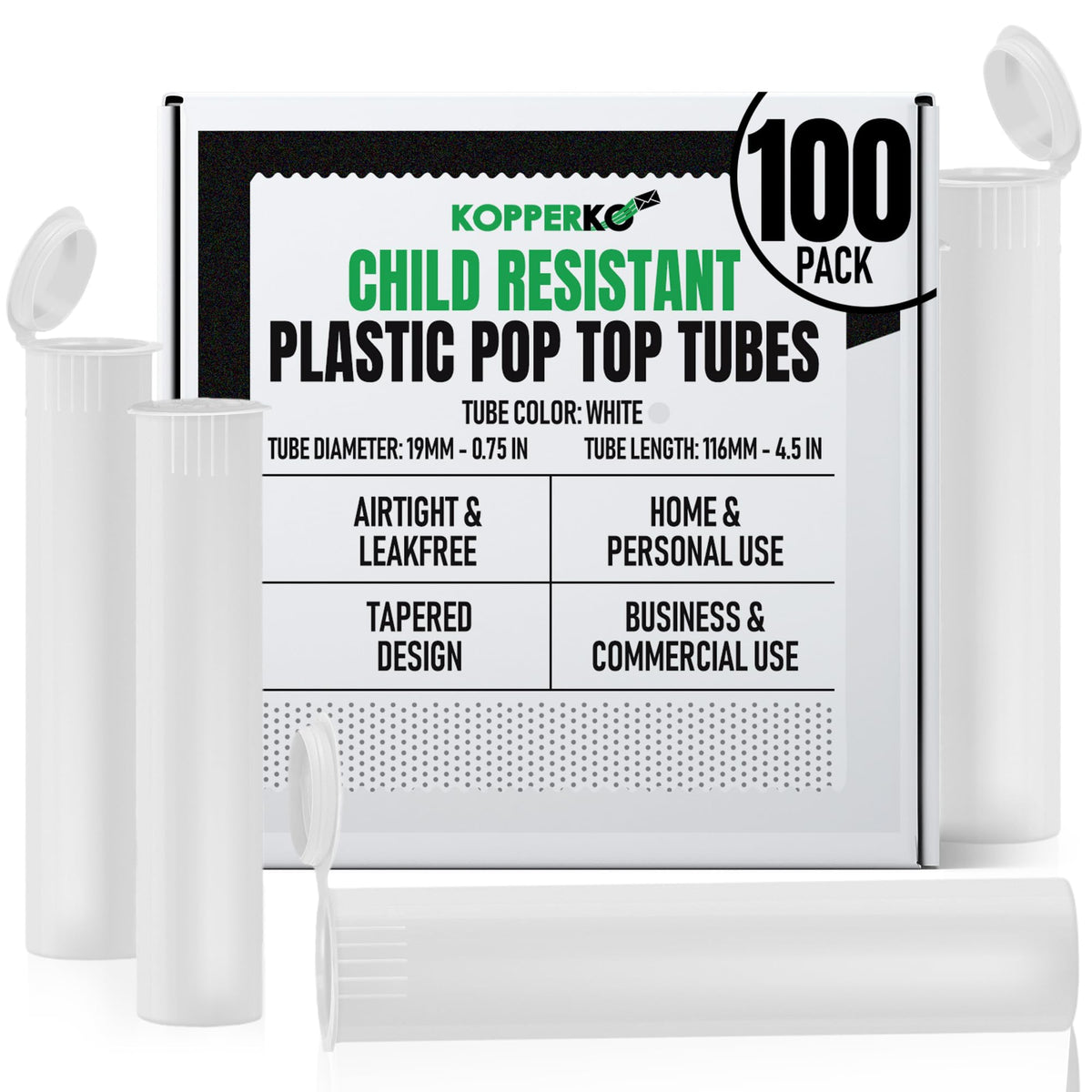 Kopperko tubo-pildoras-viaje-116mm: compacto para pastillas, ideal para viajes y almacenamiento seguro.