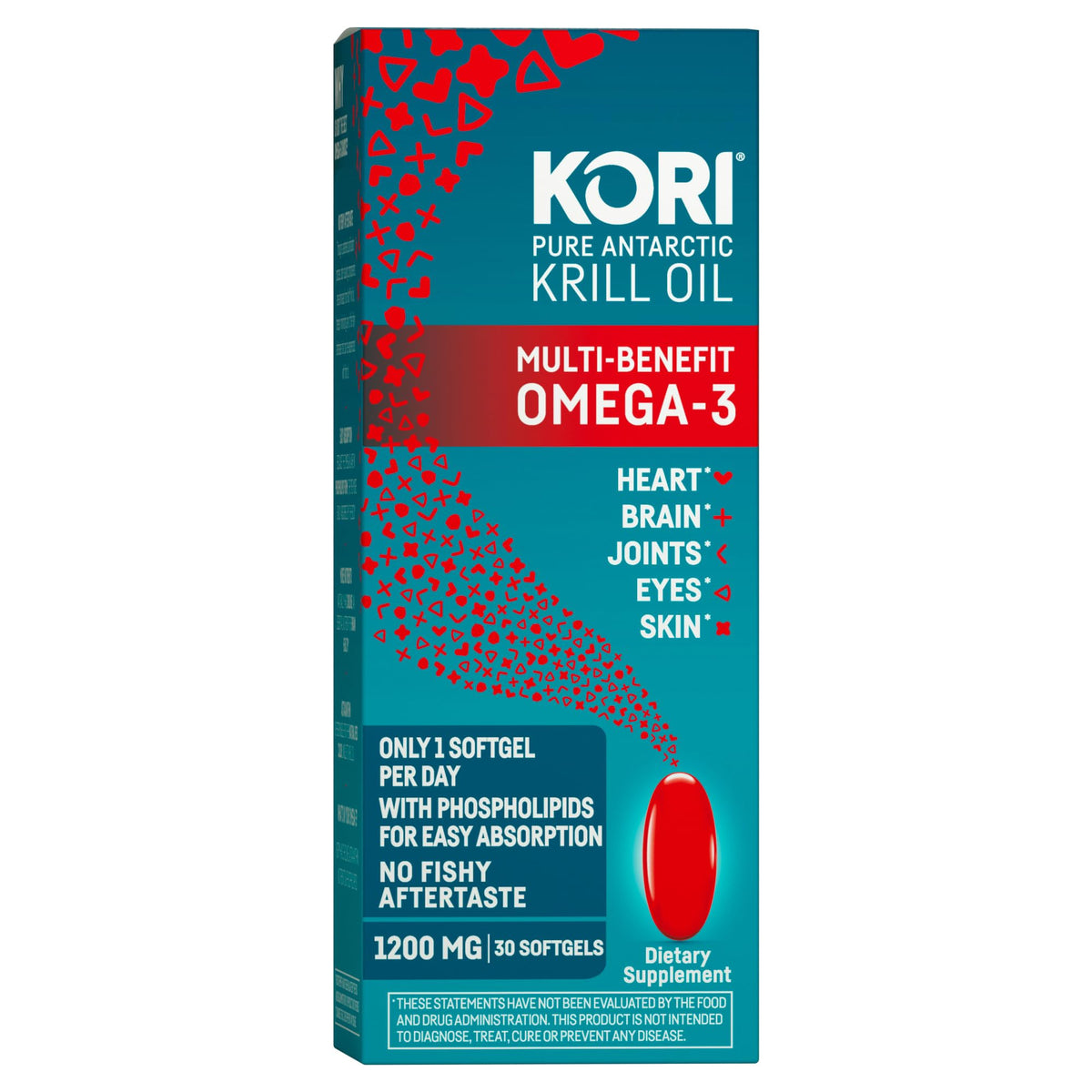 Kori Krill: botella de krill antártico, fuente natural de omega-3 para bienestar diario