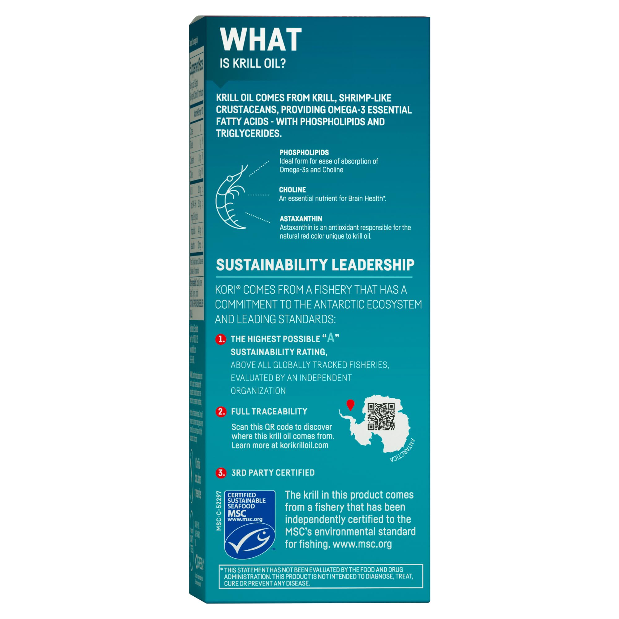 Kori Krill cápsulas 250 mg EPA y DHA, apoyo cerebral
