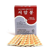 Koryo Hand Therapy Seoambong Ion Press Pellet en uso para alivio puntual de dolores