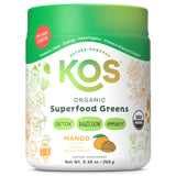 KOS Superfood Greens Mango en taza, bebida rápida para energía diaria
