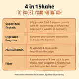 Kos proteína vegana en polvo, base para smoothies nutritivos y meriendas equilibradas.