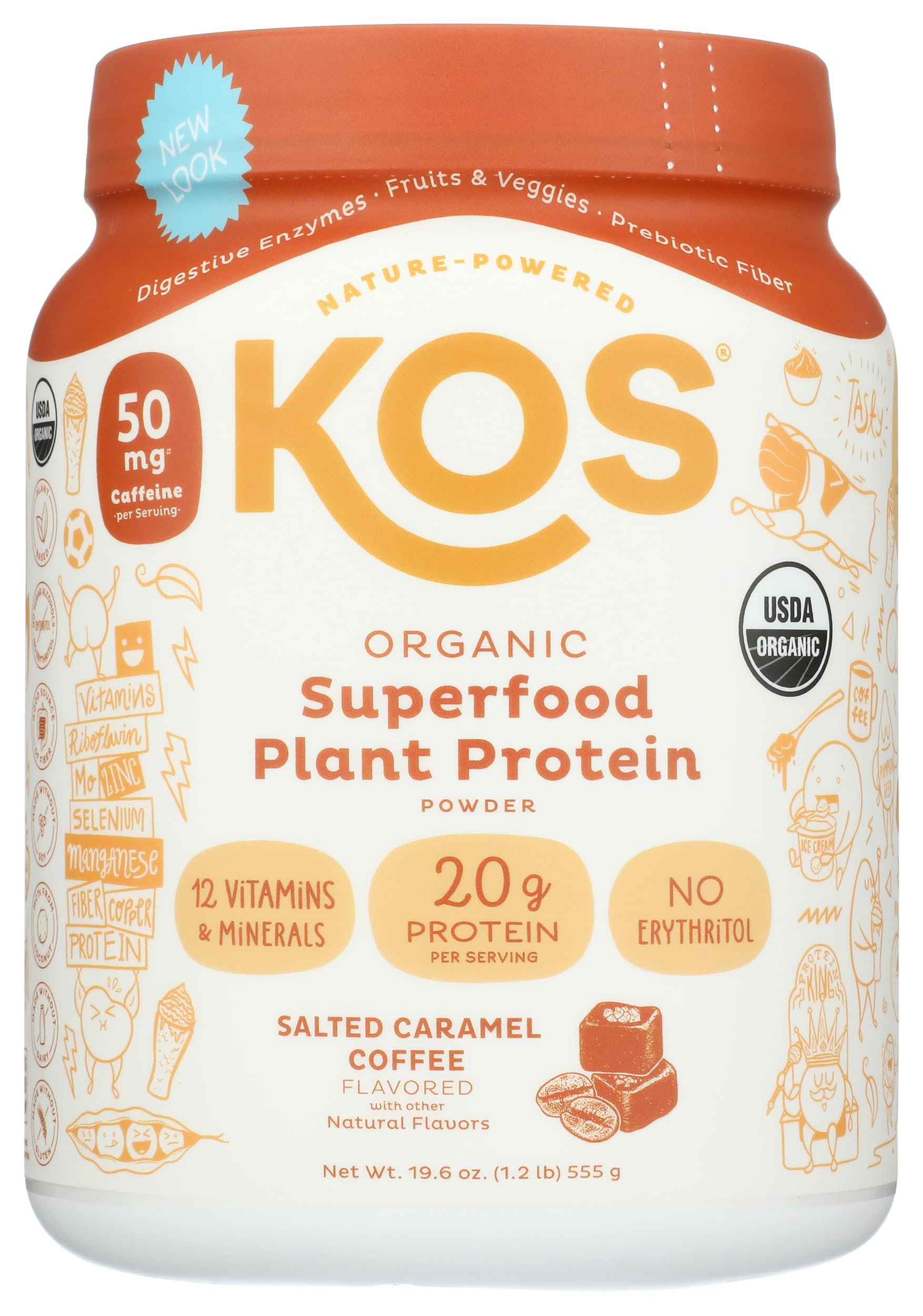 Envase de 15 porciones de proteína vegana para uso diario