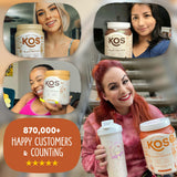 Leche de coco orgánica agrega sabor suave al batido