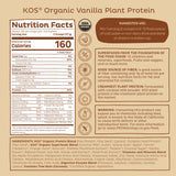 Kos Proteína vegana vainilla, medidor incluido para porciones