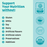 KOS spirulina icono vegano, opción libre de productos animales