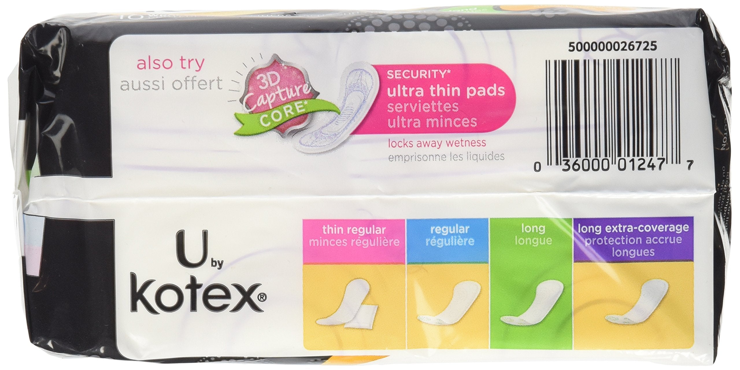 Kotex Natural Balance textura suave, cobertura delicada para uso diario
