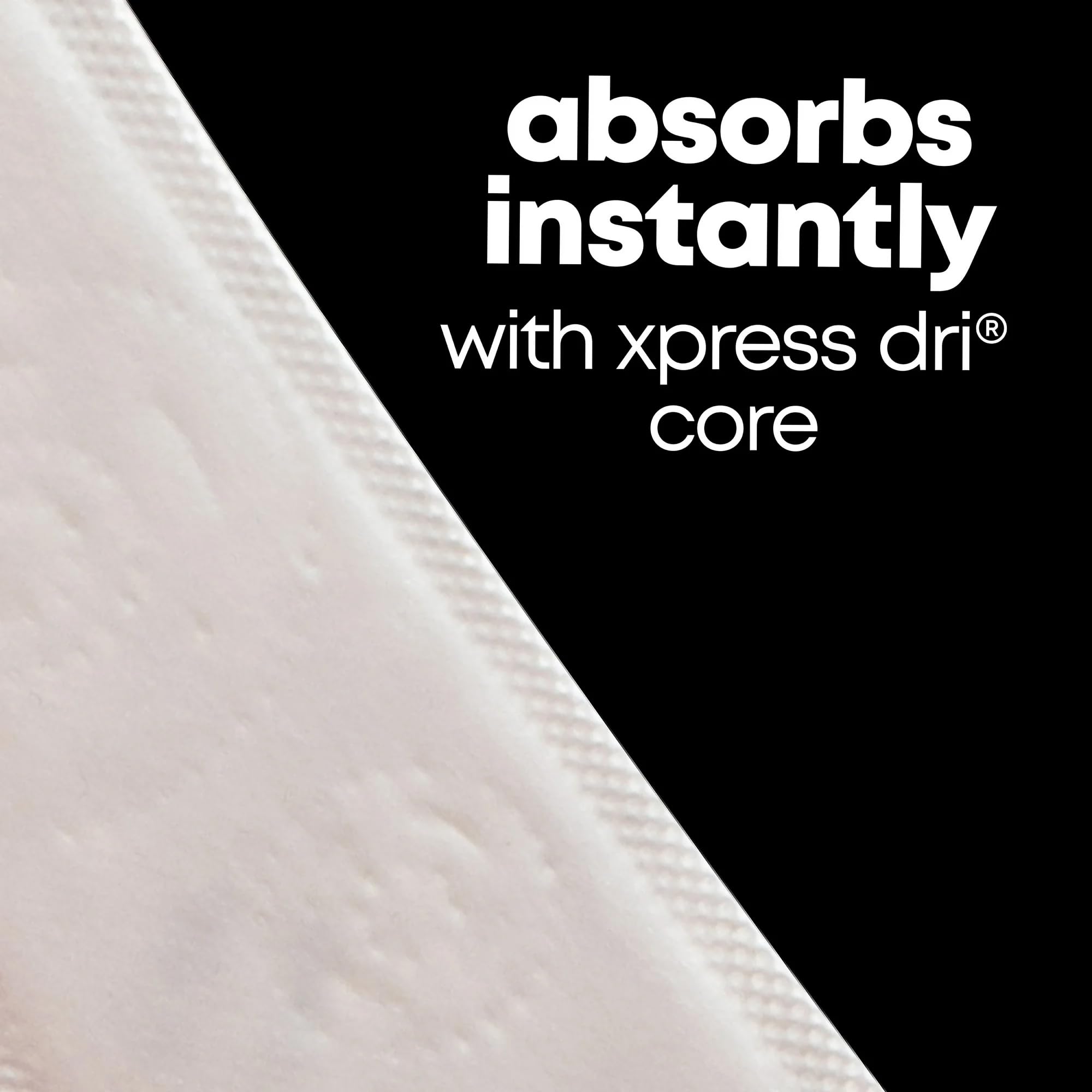 Kotex Lightdays Liners Regular, absorbencia ligera para días ligeros o respaldo.