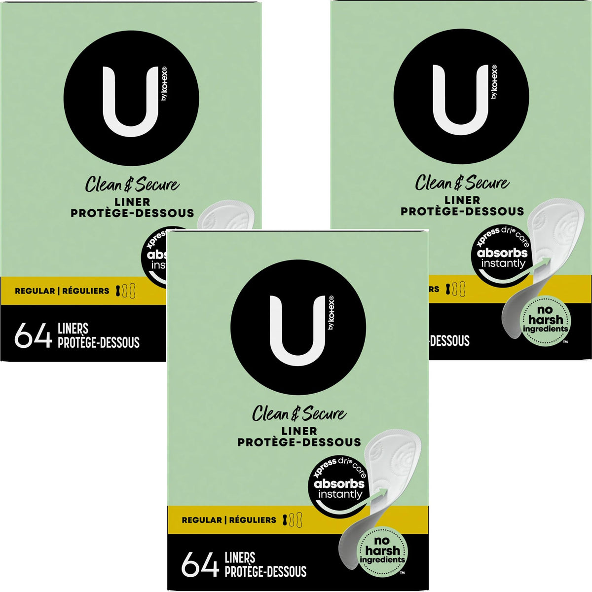 Kotex Lightdays Liners Regular con confort suave para uso diario.