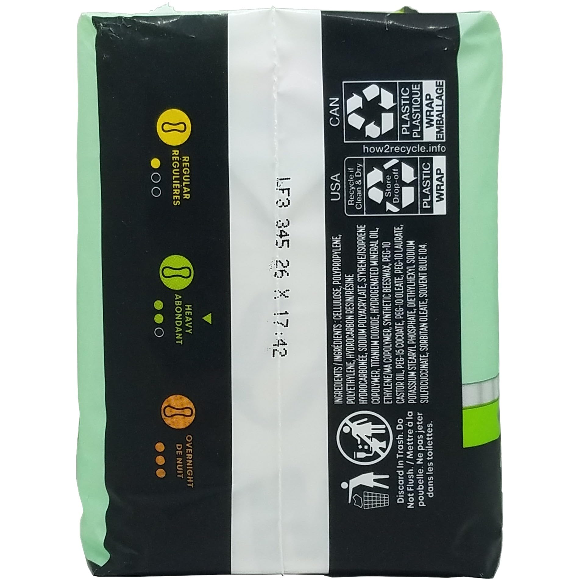 Kotex toallas femeninas protección ultra delgada, envoltorio suave para uso nocturno.