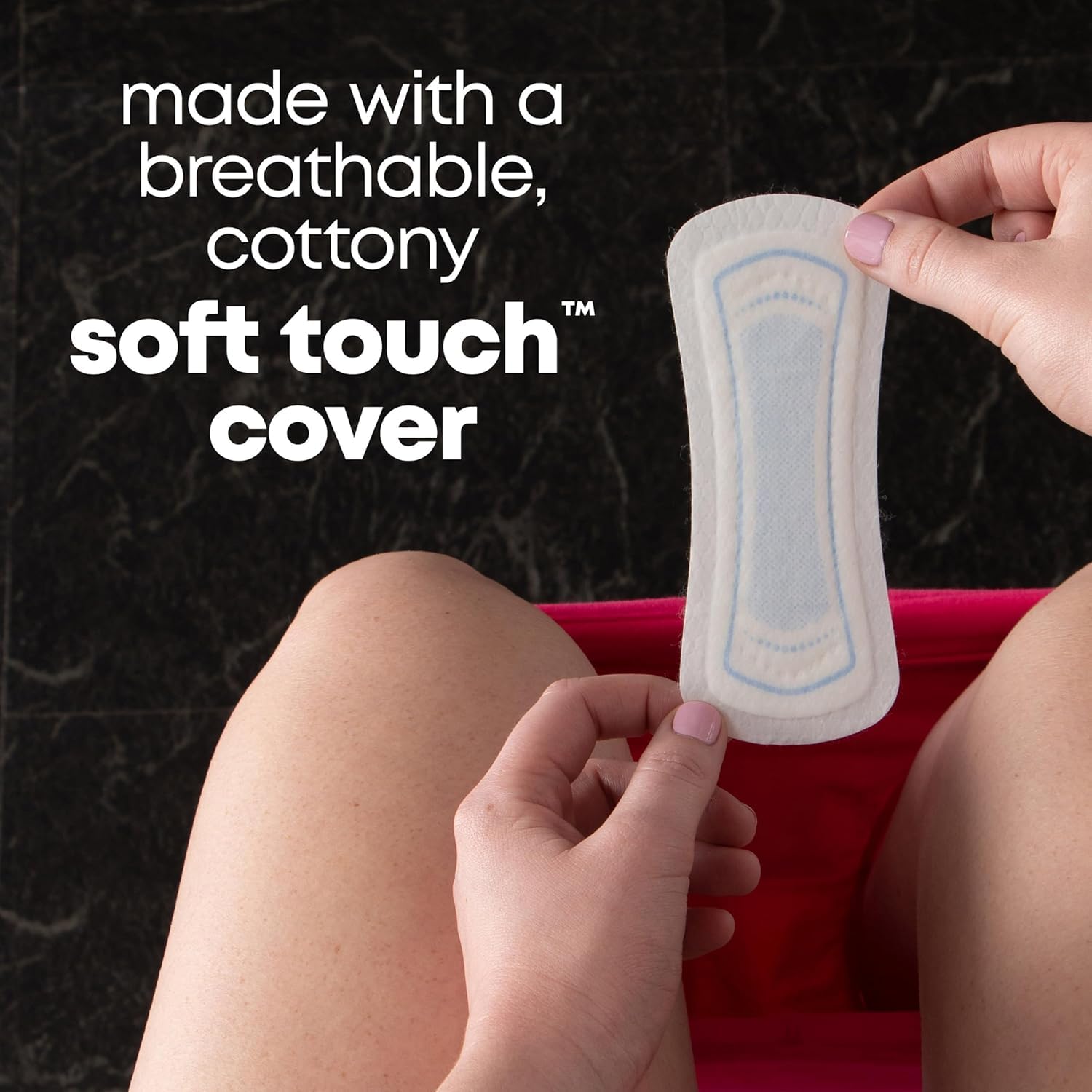 Diseño flexible de Kotex U Lightdays Plus, cómodo para días ligeros