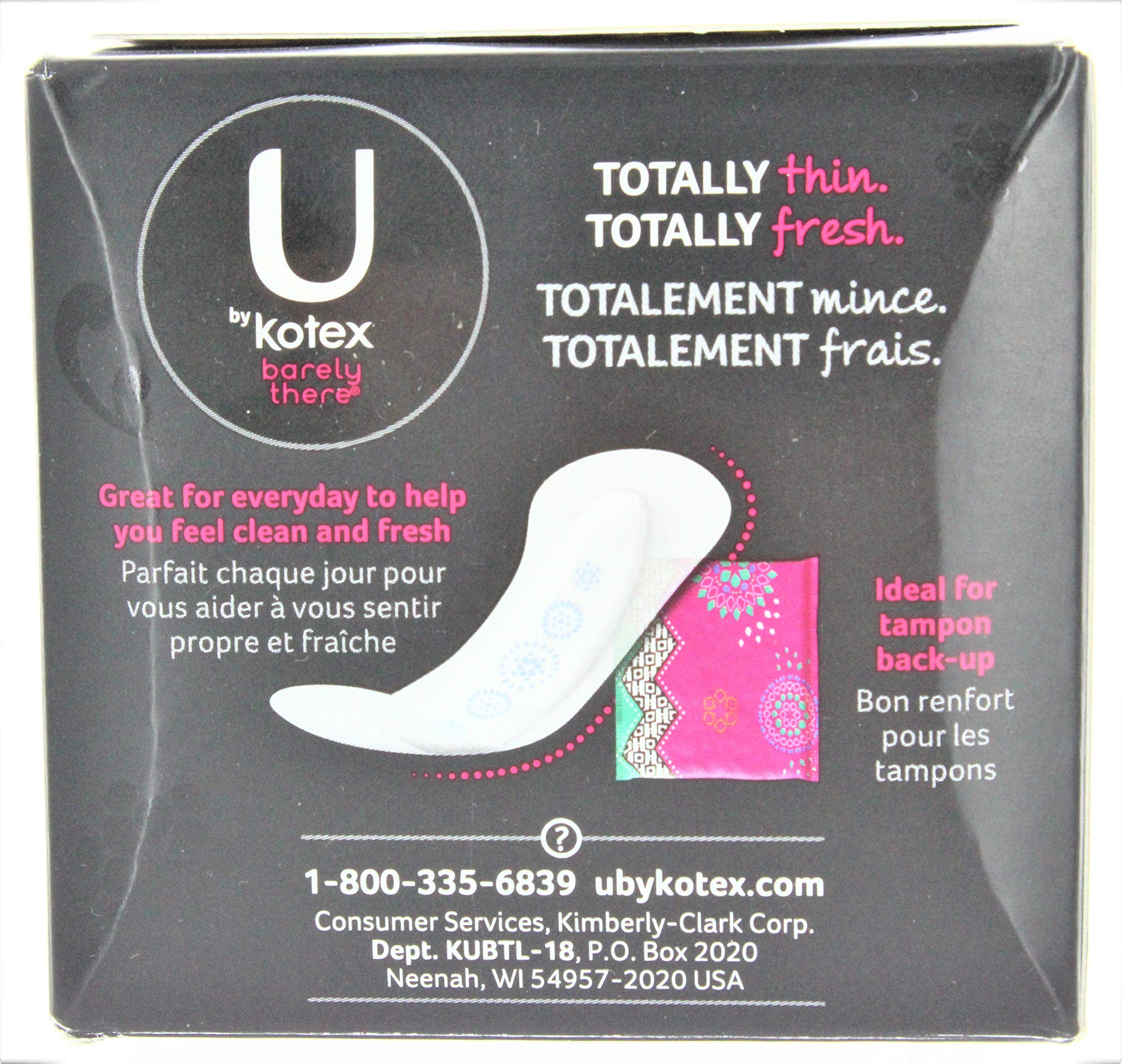 Kotex U Protectores Diarios ultrafinos, discreción diaria y comodidad.