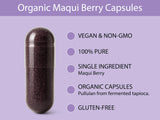 KOYAH Maqui detalle de etiqueta informa ingredientes y origen.