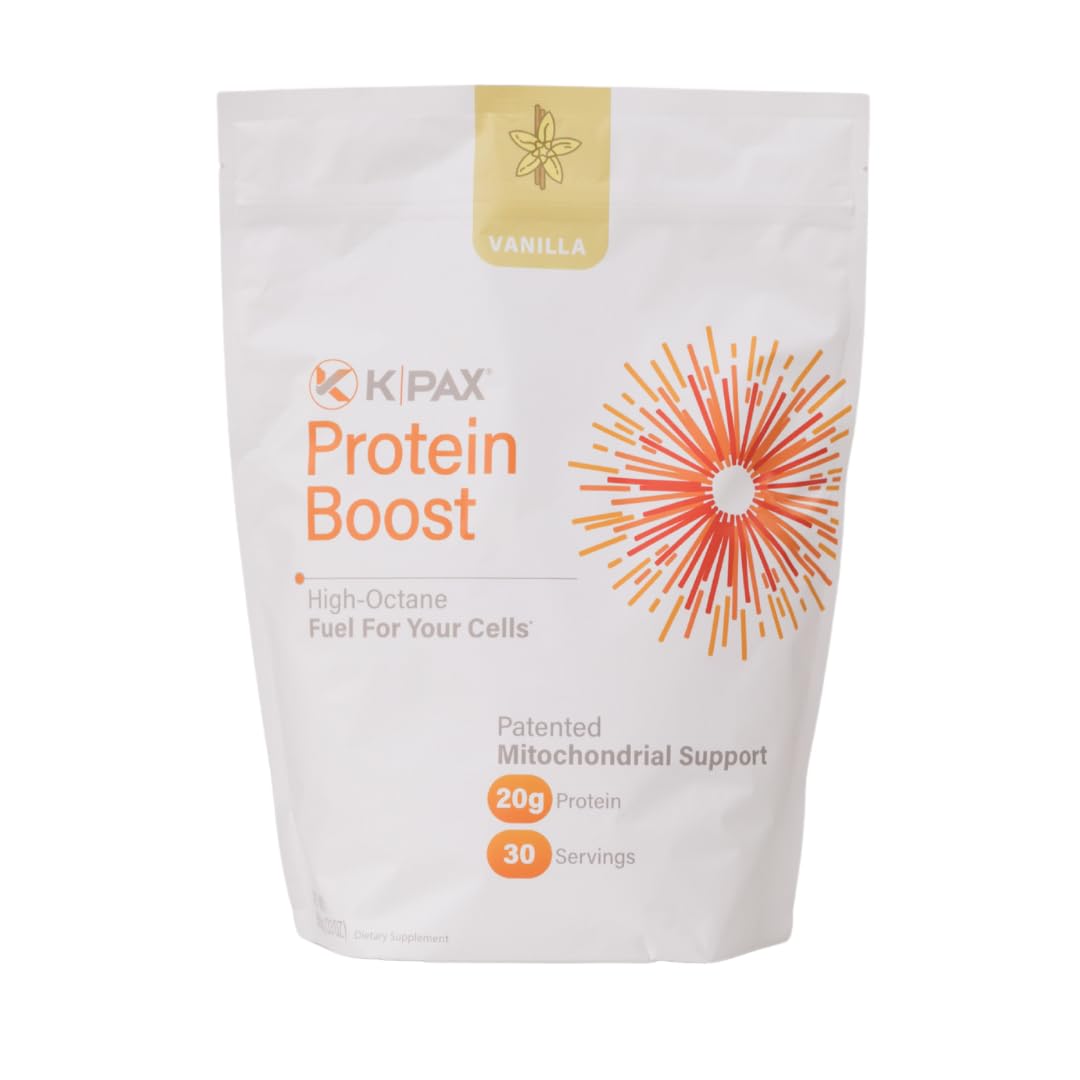 K* PAX KPAX proteina vanilla envase, soporte nutricional para entrenamiento diario.