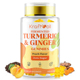 Gomitas Kraftvoll curcuma jengibre pimienta, sabor suave, para movilidad diaria.