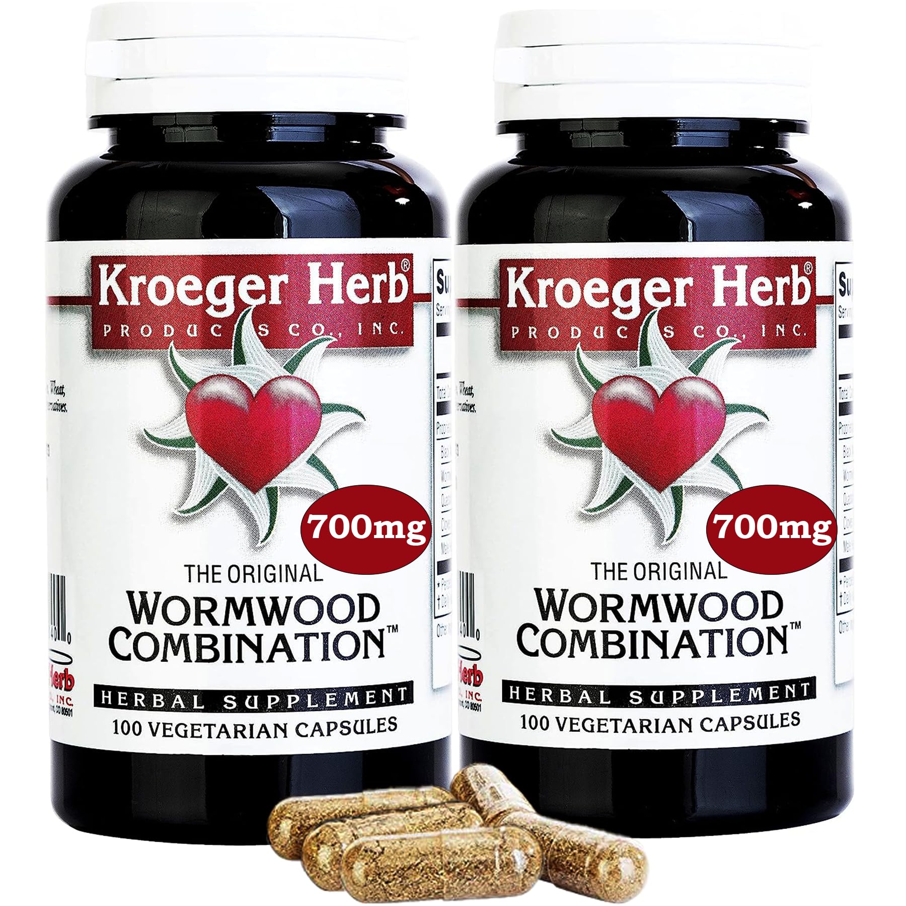 Kroeger Herb Ajenjo Combinación, frasco: antioxidantes naturales para bienestar diario