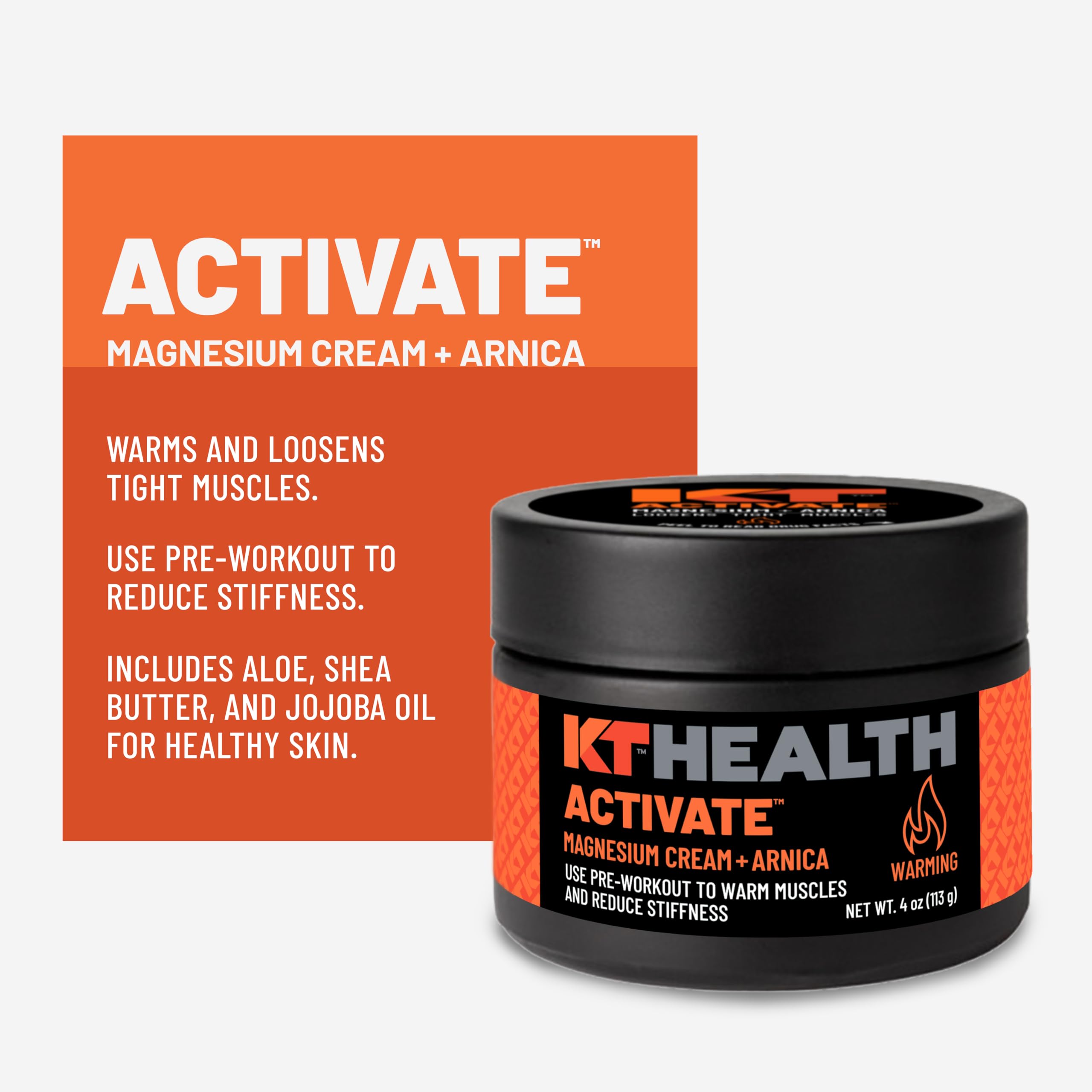 KT Health Activate crema en textura tipo lotion, cuidado de la piel al aplicar