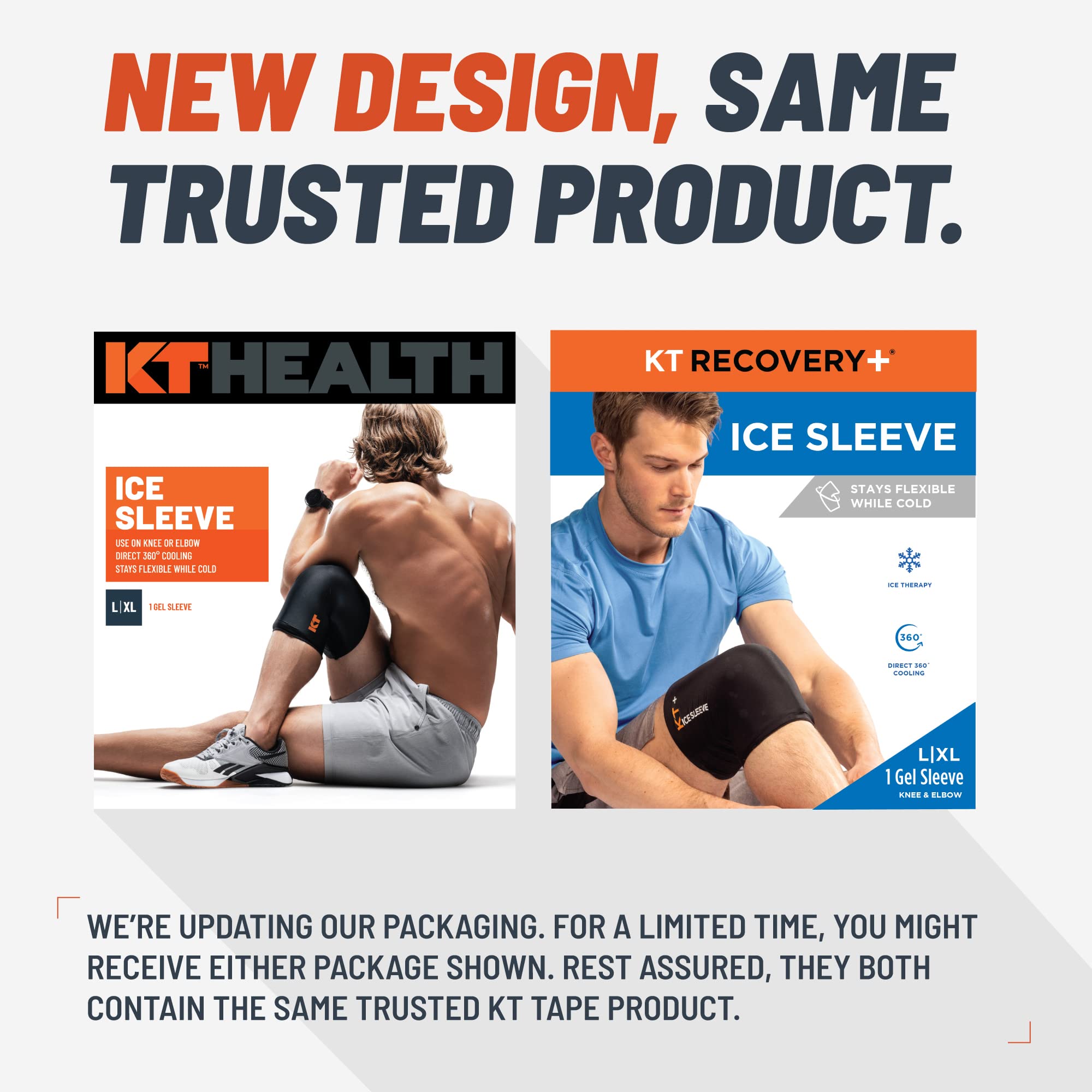 KT Recovery+ Ice Sleeve enfriamiento 360 para cobertura uniforme