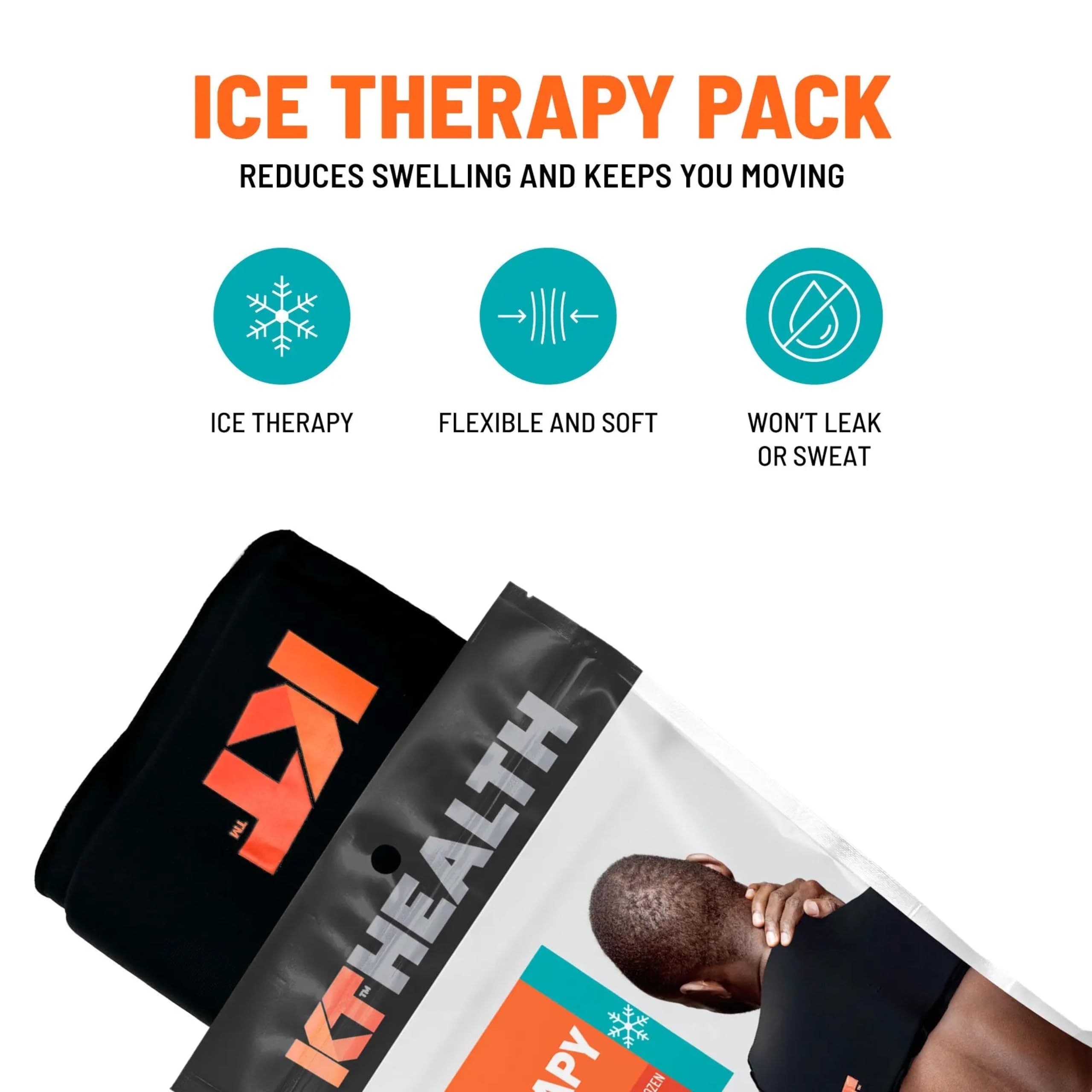 KT Tape Gel espeso con consistencia estable para terapia fría.
