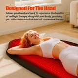 KTS manta terapia luz roja, tela suave y transpirable para sesiones confortables
