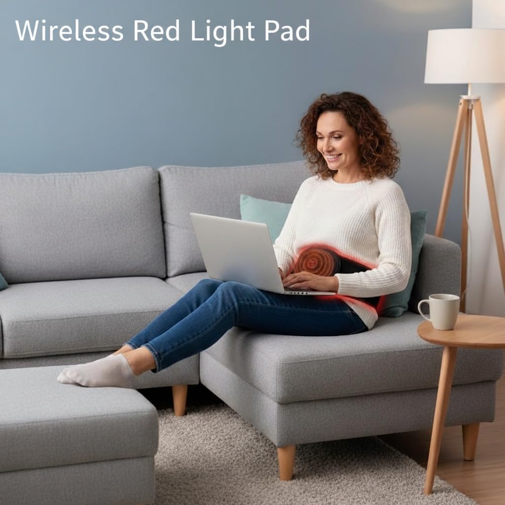 Tapete KTS para hombros con luz roja, relajación diaria posible.
