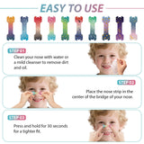 Kuabiz tiras nasales para niños, ajuste cómodo para juego y sueño