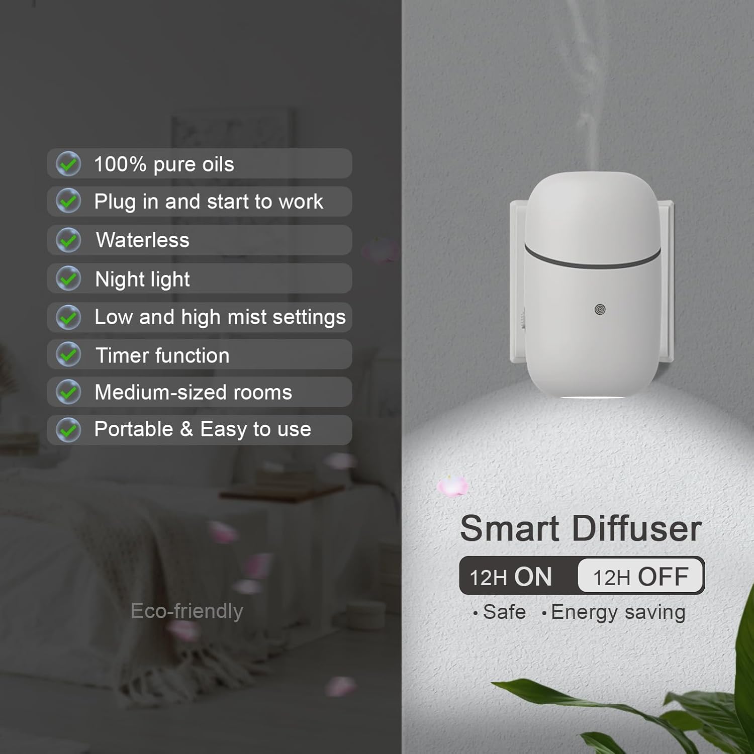 El Kuandawei difusor de nebulización nano sin agua ofrece aroma continuo.